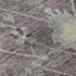5' X 8' Merlot And Gray Oriental Washable Area Rug With UV Protection