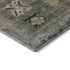 5' X 8' Pewter And Gray Oriental Washable Area Rug With UV Protection