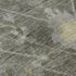 5' X 8' Pewter And Gray Oriental Washable Area Rug With UV Protection