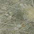 8' Sage And Beige Oriental Washable Round Rug With UV Protection