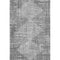 5' X 8' Gray And Silver Geometric Washable Area Rug With UV Protection