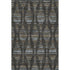9' X 12' Coffee And Gray Striped Washable Area Rug With UV Protection