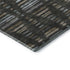 9' X 12' Coffee And Gray Striped Washable Area Rug With UV Protection