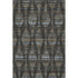 9' X 12' Coffee And Gray Striped Washable Area Rug With UV Protection