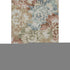5' X 8' Rust And Blue Floral Washable Area Rug With UV Protection