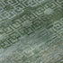8' X 10' Sage And Blue Striped Washable Area Rug With UV Protection