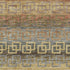 5' X 8' Brown And Gold Striped Washable Area Rug With UV Protection