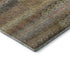 5' X 8' Brown And Gold Striped Washable Area Rug With UV Protection