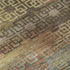 5' X 8' Brown And Gold Striped Washable Area Rug With UV Protection