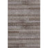 5' X 8' Chocolate And Gray Striped Washable Area Rug With UV Protection