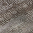 5' X 8' Chocolate And Gray Striped Washable Area Rug With UV Protection