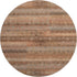 8' Copper And Rust Striped Washable Round Rug With UV Protection