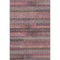 8' X 10' Pink And Gray Striped Washable Area Rug With UV Protection