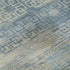 9' X 12' Teal And Beige Striped Washable Area Rug With UV Protection