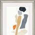 Silhouette Blocks Reflect Silver Framed Wall Art