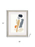 Silhouette Blocks Reflect Silver Framed Wall Art