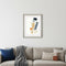 Silhouette Blocks Reflect Silver Framed Wall Art