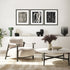 Naive Lines I Distressed Black Framed Wall Art
