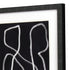 Naive Lines I Distressed Black Framed Wall Art