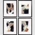 Baked Paintstrokes Black Framed Wall Art