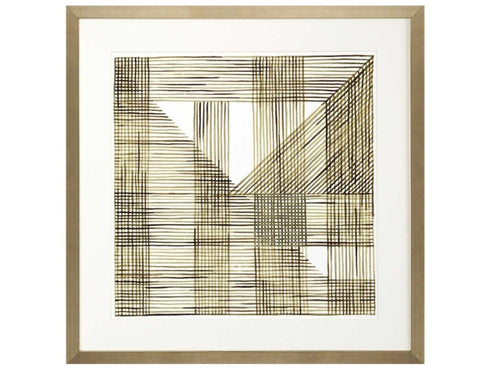 Welded Mesh I Silver Framed Wall Art