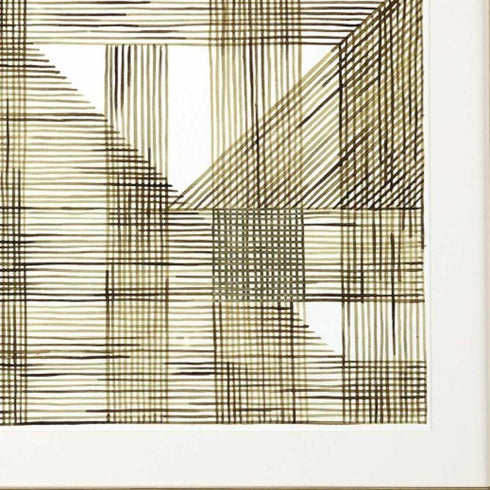 Welded Mesh I Silver Framed Wall Art