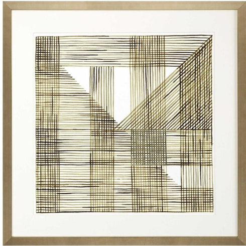 Welded Mesh I Silver Framed Wall Art