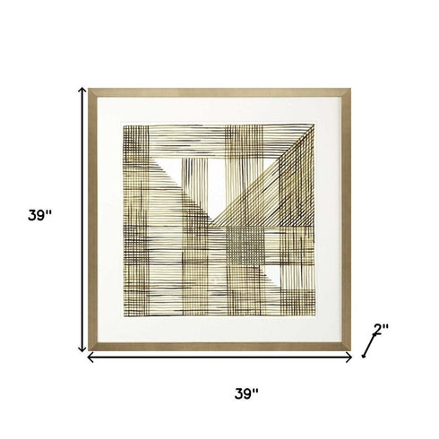 Welded Mesh I Silver Framed Wall Art