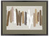 Strokes in Brown II Black Framed Wall Art