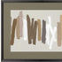 Strokes in Brown II Black Framed Wall Art