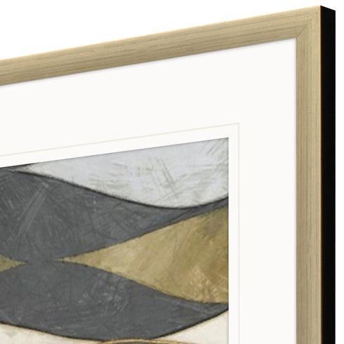 Natural Waves II Silver Framed Wall Art