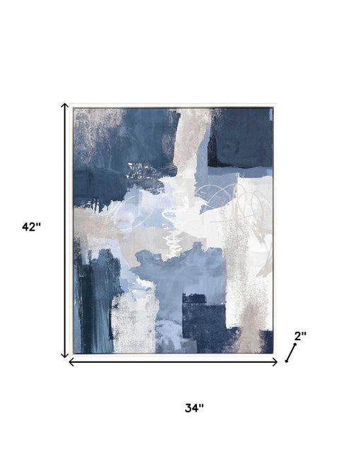 Peaceful Moment I White Floater Frame Wall Art