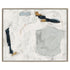 Abstract Drift Silver Floater Frame Wall Art