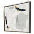 Abstract Drift Silver Floater Frame Wall Art