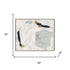 Abstract Drift Silver Floater Frame Wall Art