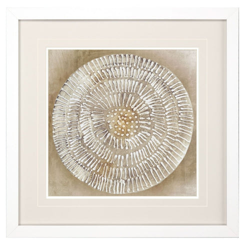 Emboss Beauty II White Framed Wall Art