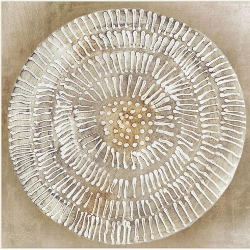 Emboss Beauty II White Framed Wall Art