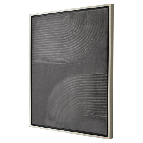 Embrace II Silver Floater Frame Wall Art