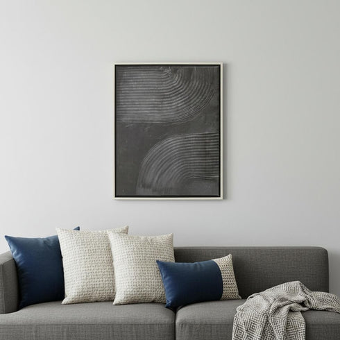Embrace II Silver Floater Frame Wall Art