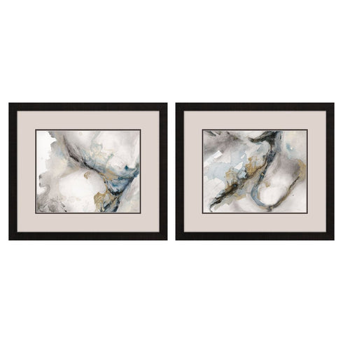 Meandering Dark Brown Framed Wall Art