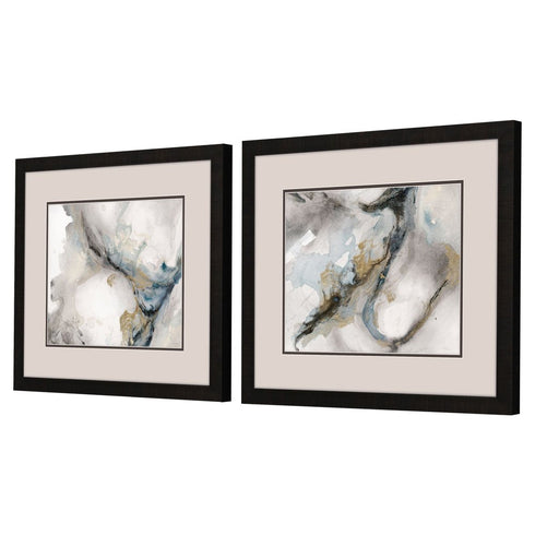 Meandering Dark Brown Framed Wall Art