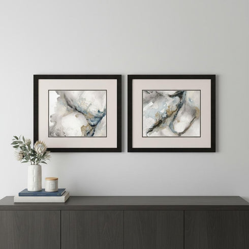 Meandering Dark Brown Framed Wall Art