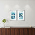 Marble Montage Silver Framed Wall Art