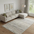 8' X 10' Beige And Ivory Abstract Geometric Washable Area Rug With UV Protection