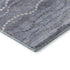 5' X 8' Blue And Ivory Abstract Geometric Washable Area Rug With UV Protection