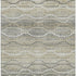 5' X 8' Pewter And Ivory Abstract Geometric Washable Area Rug With UV Protection