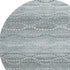 8' Teal And Ivory Abstract Geometric Washable Round Rug With UV Protection