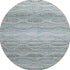 8' Teal And Ivory Abstract Geometric Washable Round Rug With UV Protection