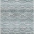 8' X 10' Teal And Ivory Abstract Geometric Washable Area Rug With UV Protection