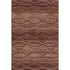 5' X 8' Rust And Copper Abstract Geometric Washable Area Rug With UV Protection